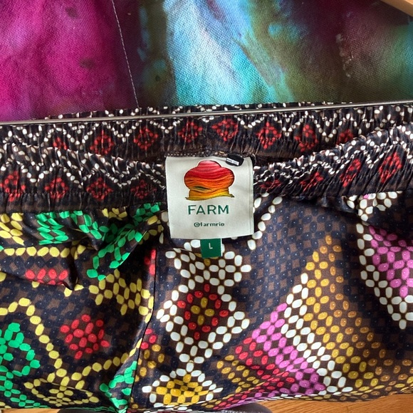 NWOT Farm Rio High Waist Viscose Pants with elastic waist and pockets! Sz L - Picture 5 of 5